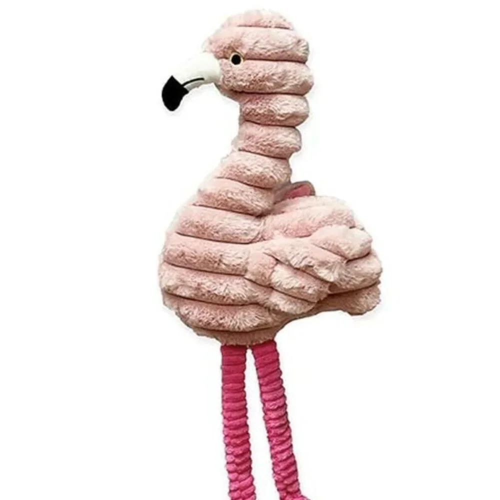 NWT PetLou Zoo Friends Flamingo Pet Squeak Toy, 26-inches Height, Pink, Plush